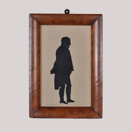 
        Full-length silhouette of man